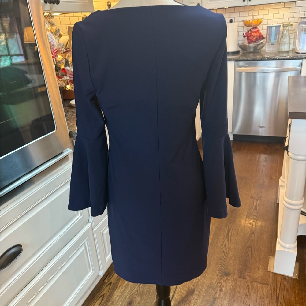 Boston Proper Navy Blue Women's Dress Size Small - Picture 4 of 7